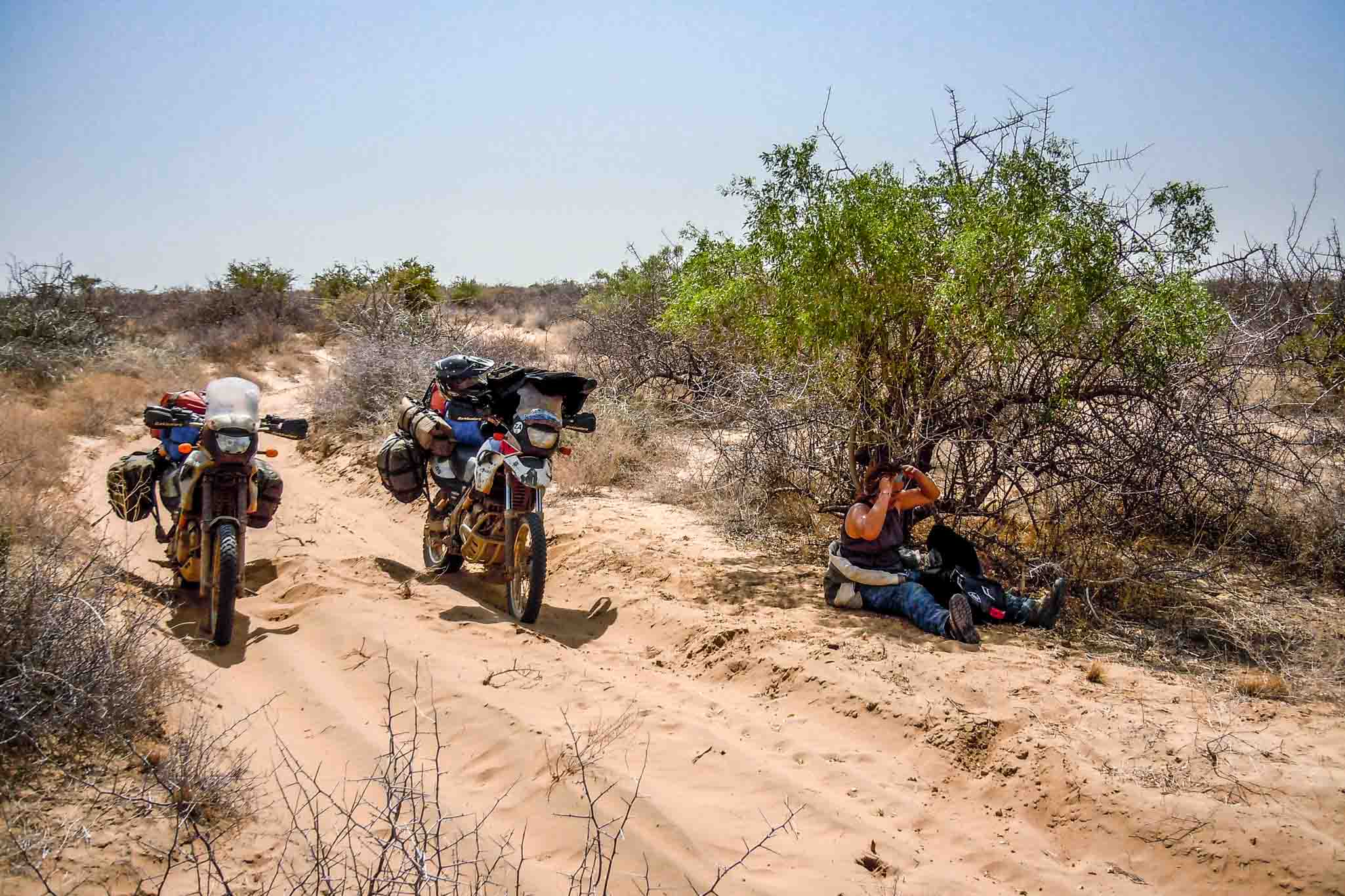 Skills riding sand, volcanic rock and extreme heat is but some of the challanges