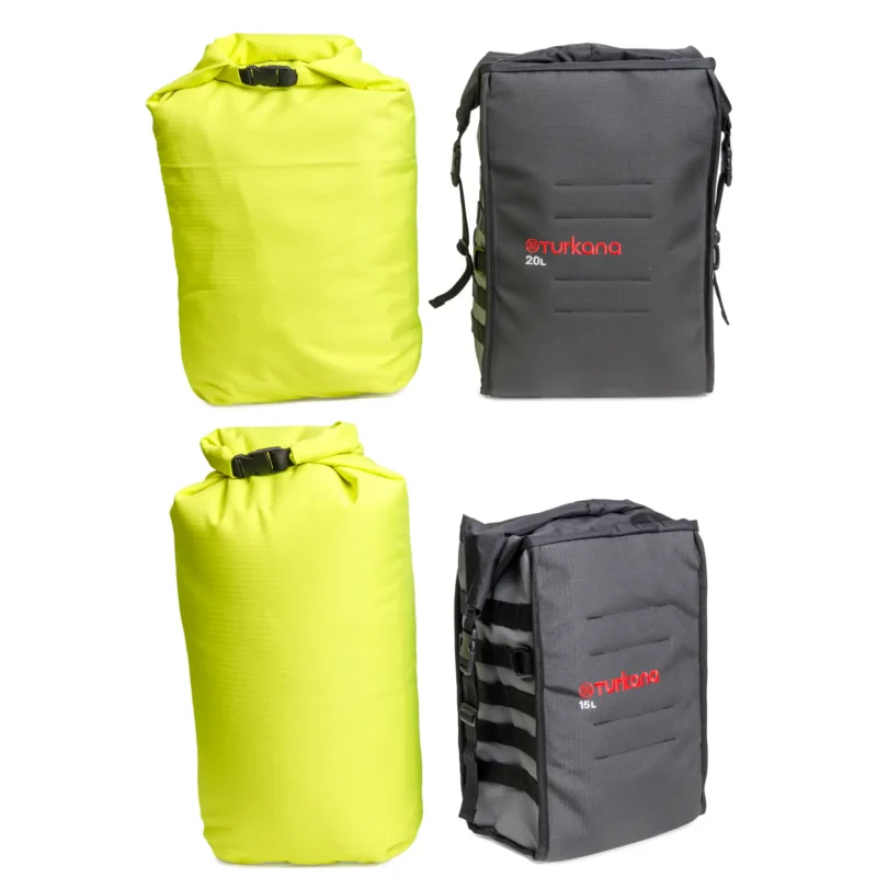 Removable waterproof inner dry bags for Turkana TrekBags motorcycle luggage