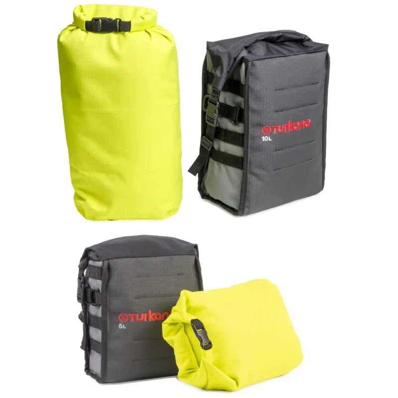 Turkana TrekBags 5L and 10L with removable waterproof roll-top liners