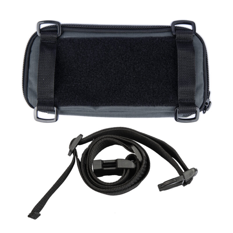 The StowCrow™ Pro removable waist strap Flat, rugged, and smart the only tool pouch for serious motorcycle adventure riders.