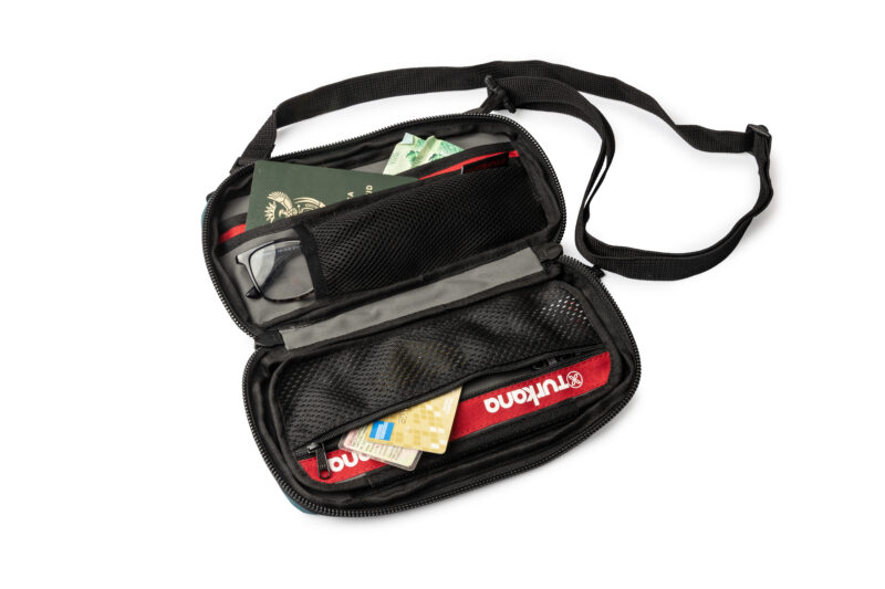 Turkana StowCrow EDC Every Day Carry- storage sleeves and removable zip pockets. Mobile phones, passports, wallets, keys, ect