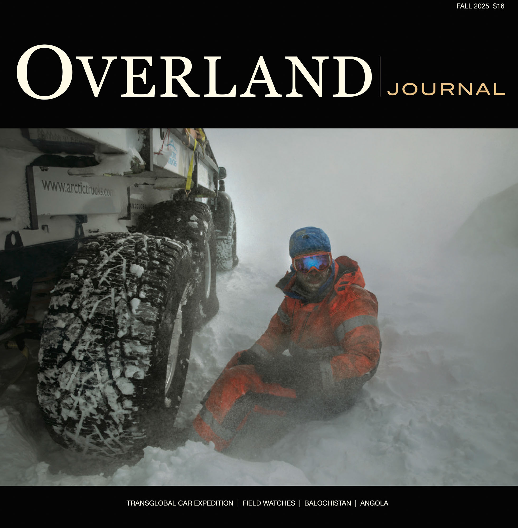 Overland Journal Fall 2025 feature on Turkana Gear storage solutions including the Sloth Utility Bag, ChipCheeks Packing Cubes, and Magpie EDC Utility Bag