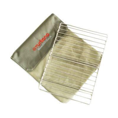 Turkana RoadkillRack lightweight stainless steel motorcycle braai bbq grid with compact storage pouch